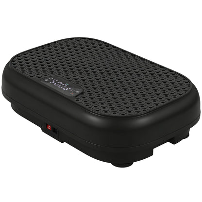 Pedana Vibrante con 120 Livelli di Velocità, 5 Programmi e Display LED, Silenziosa, con Fasce di Resistenza