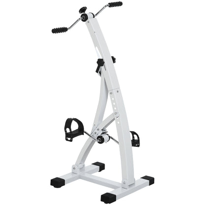 Pedaliera Braccia e Gambe da Divano o Poltrona con Schermo LED, Altezza e Intensità Regolabile, Bianco, 40x42.5x100cm