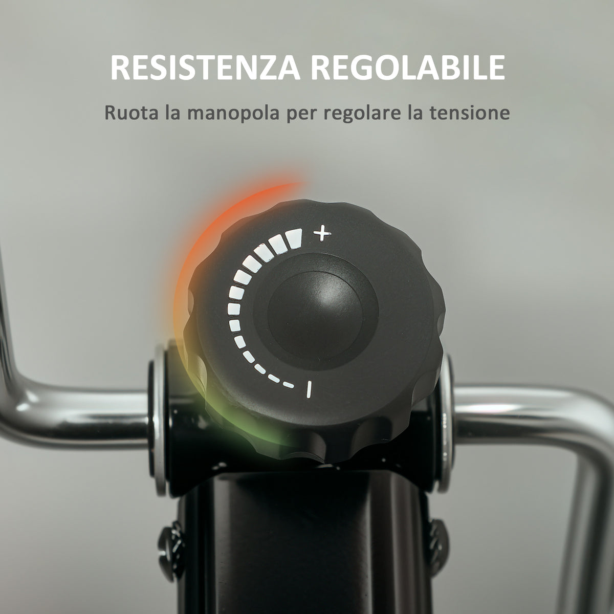 Cyclette per Riabilitazione Gambe e Braccia Pieghevole, Schermo LCD e Altezza Manubrio Regolabile, Nero