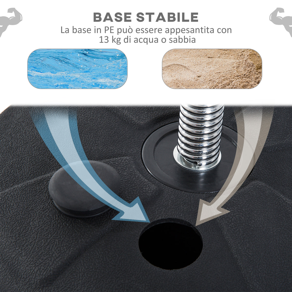 Punching Ball da Terra ad Altezza Regolabile con Guantoni da Boxe e Base Riempibile, 43x43x126-144 cm, Rosso
