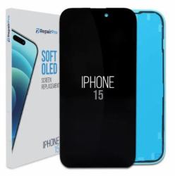 ReplaceBase RBSKU23238 ricambio per cellulare Display Nero (RepairPro  iPhone 15  Replacement Screen  Soft OLED)