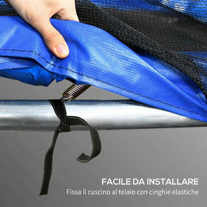 Copertura Tappeto Elastico 244x30 cm Pieghevole e Portatile, in Plastica, PE e Schiuma, Multicolore