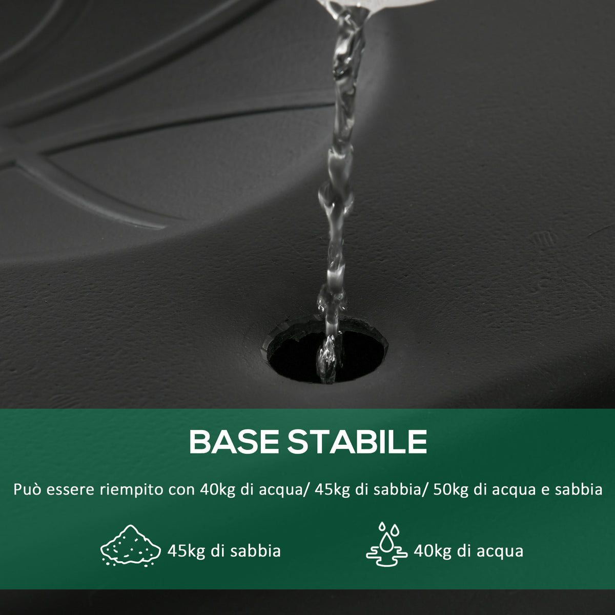 Canestro Basket per Adulti con Tabellone in PVC Regolabile 210-260cm Ruote Integrate Bianco