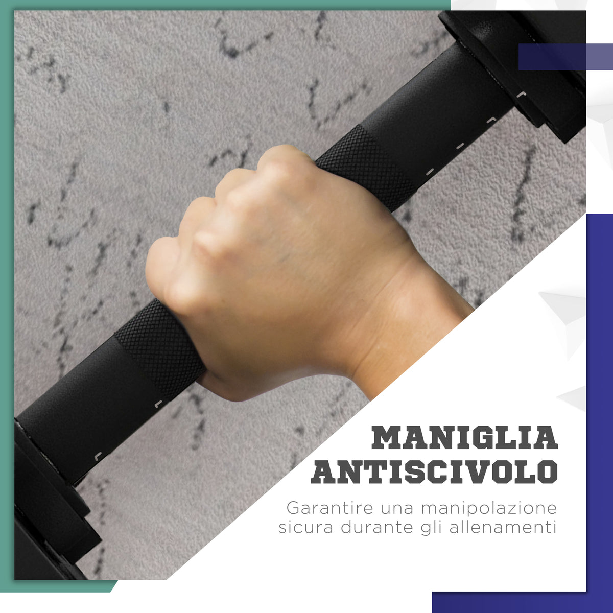 Set 2 in 1 con 2 Manubri Convertibili in Bilanciere, Peso Totale 25 kg e Dischi Pesi Regolabili, Nero