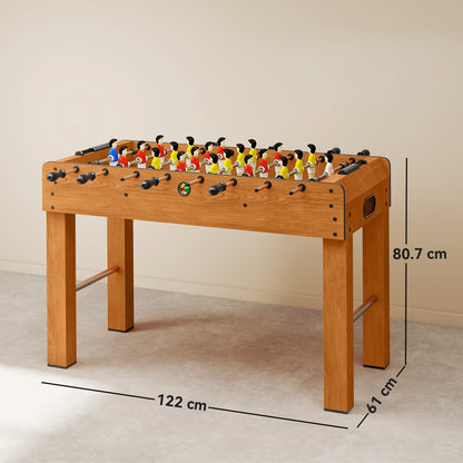 Calcio Balilla Professionale per Adulti con 2 Palline, Segnapunti e 22 Giocatori, 122x61x80.7 cm