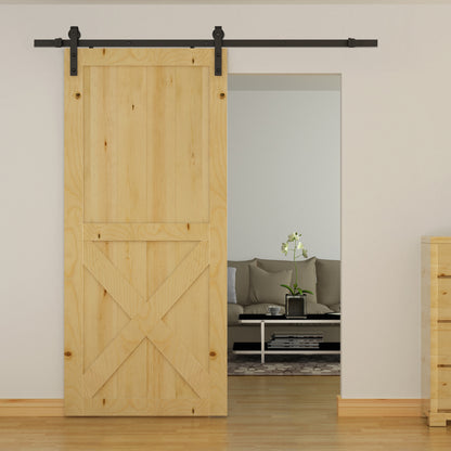 200cm Binario per Porta Scorrevole Kit Accessori con Binario e Rulli Portata 100kg Acciaio al Carbonio 20040.6cm