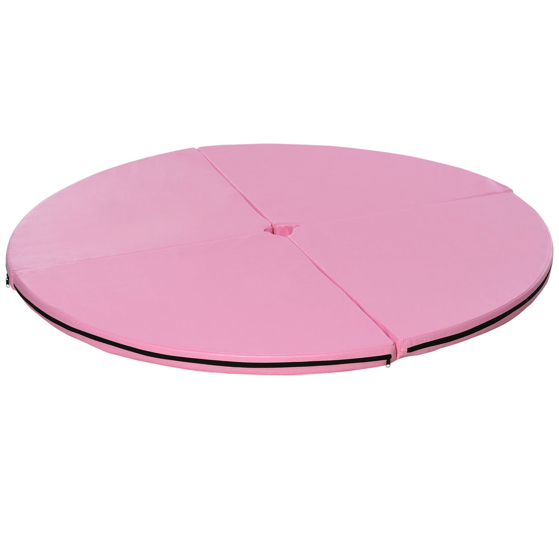 Tappeto Pole Dance Antiscivolo Pieghevole in Schiuma EPE e PVC, 150x5cm, Rosa