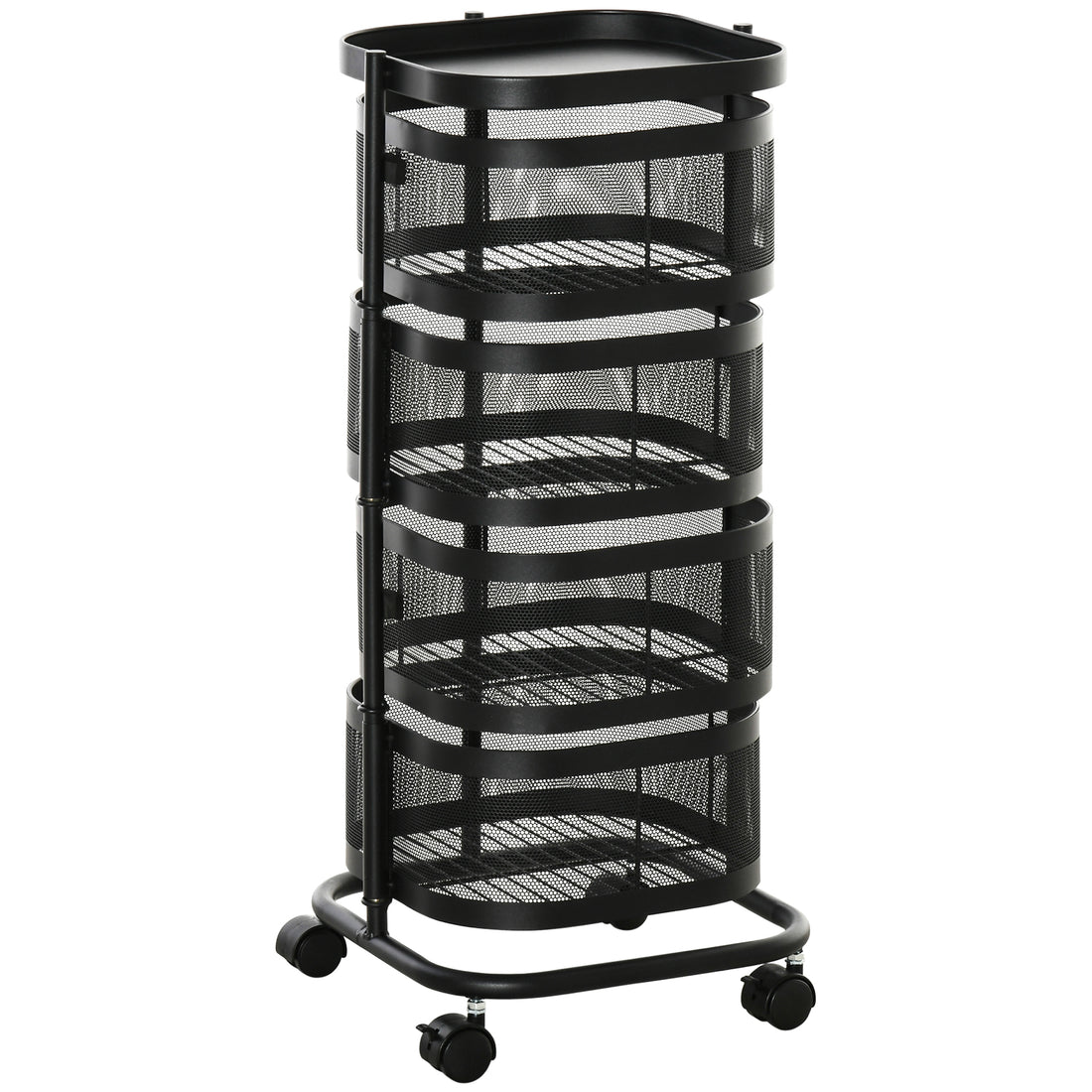 Carrello Portavivande con 4 Cestelli, Piano d&