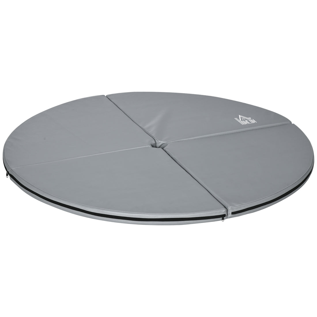 Tappeto per Pole Dance Antiscivolo Pieghevole in Schiuma EPE e PVC, 150x5cm, Grigio